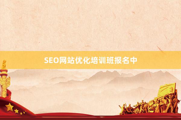 SEO网站优化培训班报名中